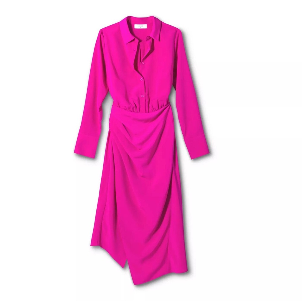 Cushnie x Target Magenta Pink Shirt Dress